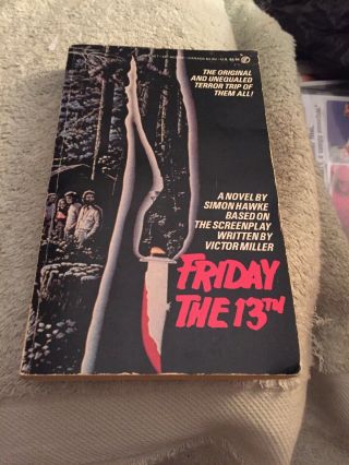 " Friday The 13th " A Novel By Simon Hawke Pb Rare First Printing Movie Tie - In