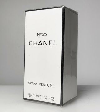Vintage Chanel No.  22 1/4 Oz Spray Perfume Refillable No22