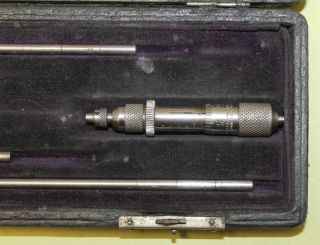 Vintage 8 Pc.  BROWN & SHARPE Mfg.  Co.  Inside Micrometer Caliper Set / $8 Ships 2