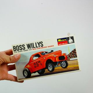 Vintage Monogram “boss Willys” 1/32 Scale Model Kit Car Usa Made Pc139 75