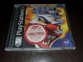 Twisted Metal Iii (sony Playstation 1,  1998) Bonus Prime Music Cd Rare