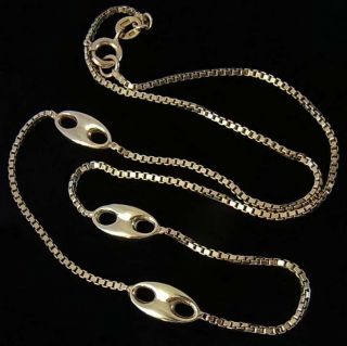 Vintage (1979) 9ct Gold Fancy Link Neck Chain,  5.  0 Grammes