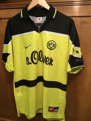 Vintage Borussia Dortmund Home Shirt.  Adults Large.  Rare