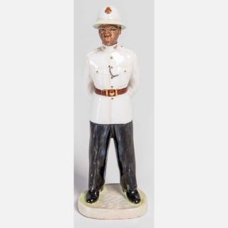 Royal Adderley Floral Bone China Bahamas Policeman - Vintage 1960s - Small Chip