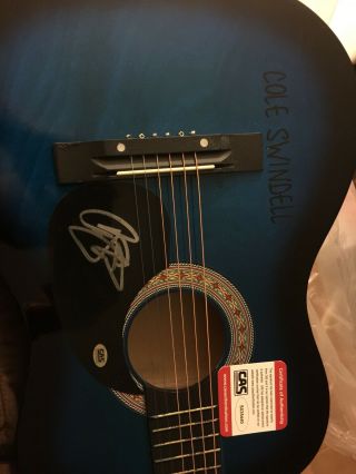 Rare Cole Swindell Autographed Signed Guitar Cas Certified Country Star