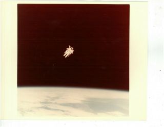 Vintage Kodak 8x10 Nasa Space Shuttle Photo Sts - 41 - B Mmu Spacewalk (51)