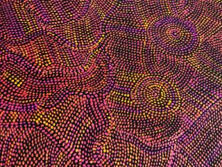 Joy Purvis Petyarre,  Authentic Aboriginal Art,  Size 2 x 90 x 60cm Rare Double 3