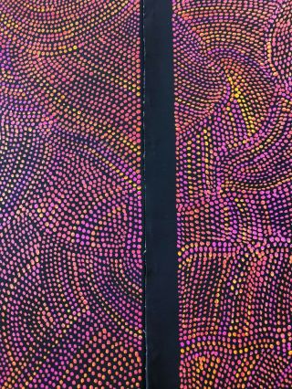 Joy Purvis Petyarre,  Authentic Aboriginal Art,  Size 2 x 90 x 60cm Rare Double 5