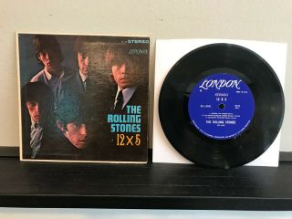 The Rolling Stones 12x5 Jukebox 7 " 33rpm Ep 1965 London Sbg 23 Hyper Rare W/ Ps