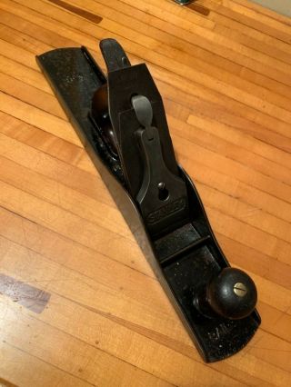 Vintage Stanley Bailey Sweetheart No.  6 Corrugated Wood Plane.  Org.  2 Piece Handle