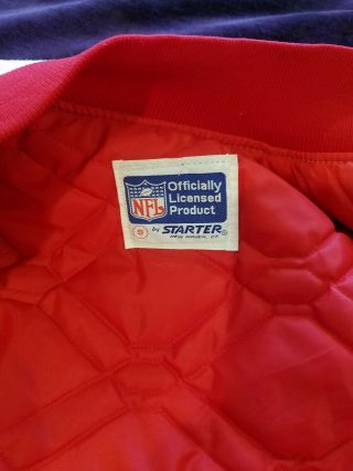 San Francisco 49ers NFL Jacket Satin Gold starters Vintage Rare Size Small 3