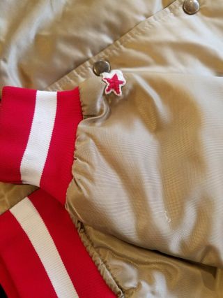 San Francisco 49ers NFL Jacket Satin Gold starters Vintage Rare Size Small 5