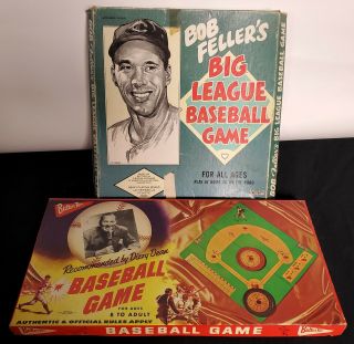 Vintage Baseball Board Games " Bob Feller,  Dizzy Dean "  (10)
