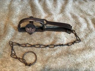 Vintage Sargent No 11 Long Spring Trap Trapping Victor Newhouse