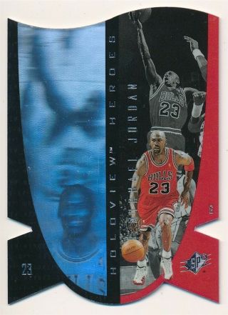 Michael Jordan 1997 Spx 1 Holoview Heroes Die Cut Chicago Bulls Sp Rare $500,
