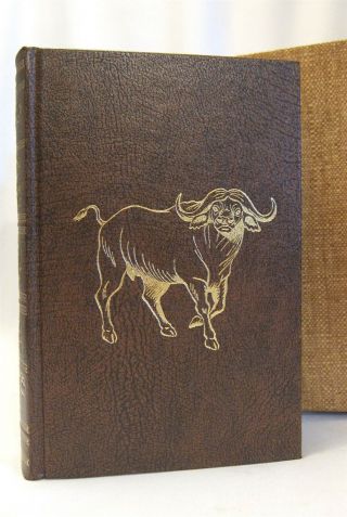 Rare Le Signed Book Hunting The African Buffalo Amwell Press 1st