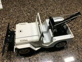 Vintage Tonka Jeep Wrecker And Snow Plow No.  435 With Box