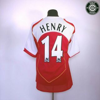 Henry 14 Arsenal Vintage Nike Home Football Shirt 2004/05 (m) Barcelona France