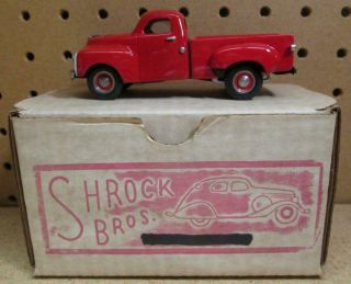 Shrock Brothers 1:43 1955 Studebaker E7 Pickup Truck Red Serial No.  18 Mib Rare