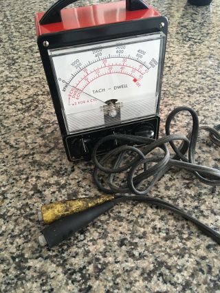 Vintage Snap - On Tools Tach - Dwell Meter MT - 715 Serial 57137 with Manuel 2