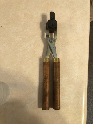 Vintage Wood Handle Scovill Aa Bullet Mold.  322195