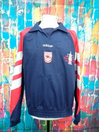 S7 Vintage Arsenal Drill Training Top Shirt 1993 Wembley Final Cup Winners 1990s
