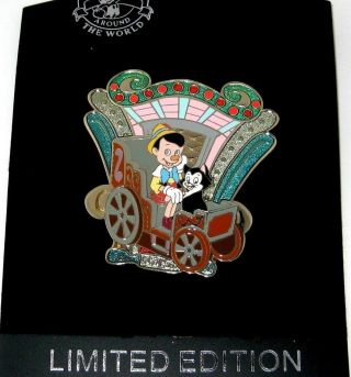 Rare Le 125 Disney Pin✿pinocchio And Cat Figaro Walt 