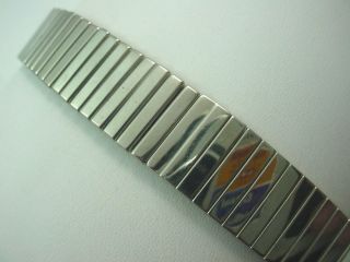Mens Vintage Jb Champion Watch Band Stainless Steel 19mm 3/4 " Center Expansion
