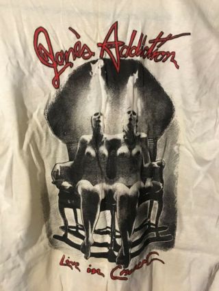Vtg Jane’s Addiction T - Shirt Concert Grunge Men’s Large