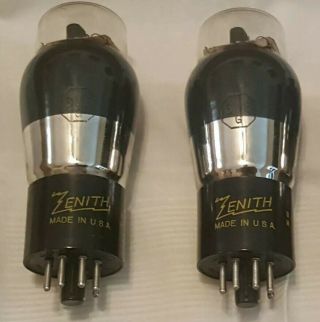 6v6g Zenith Gray Glass Amplifier Vacuum Tubes Matching Codes 0m/0m