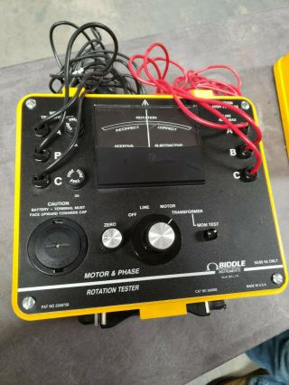 Biddle Motor And Phase Rotation Meter