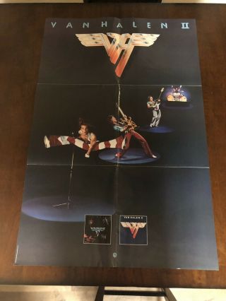 Van Halen Poster World Summer Tour Promotional 23 " X 35 " Rare