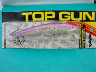 Vintage Bagley Top Gun Rattling Minnow - Rainbow Trout - Unfished