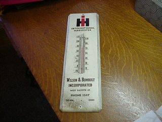 Vintage 15 " Ih International Celina Ohio Thermometer 40s / 50s Ph 1507