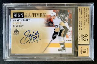 2012 - 13 Sidney Crosby Sp Authentic Sign Of The Times Auto,  Bgs 9.  5.  1of1 Rare