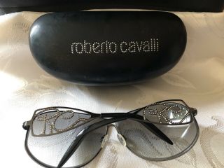 Vintage Authentic Roberto Cavalli Womens Sunglasses With Case