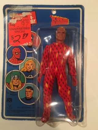 Mego Human Torch 1974 Vintage Action Figure Great Cond.  Very Rare Marvel Comics