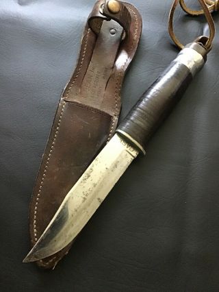 Vintage Case Knife Hunting Survival Knife Hand Made Handle Storage,  Sheath
