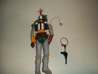 VINTAGE STAR WARS 12 INCH BOBA FETT WITH JETPACK GUN BLASTER CAPE 2