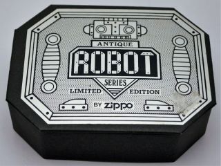 Vintage 1996 Zippo Antique Robot Lighter,  Japanese Limited Edition of 1000. 3