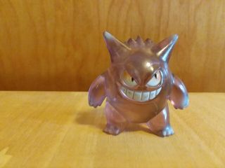 Authentic Tomy Pokemon Gengar Rare Transparent Vintage Figure Toy 1.  5 "