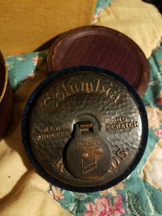 Vintage Columbia Records Small Advertising Record Cleaner Brush