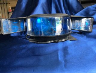 Pre - Owned Blue Light Vintage w/Mirrors and Light Cover Police 4