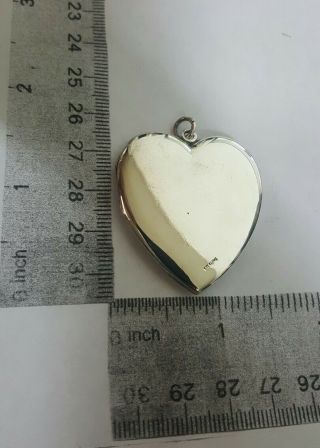 J.  M.  F.  Co Vintage Sterling Silver Heart Locket Pendant L@@k Discount