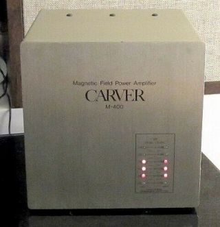 Carver M - 400 Power Amp In The Rare Silver/champagne Color