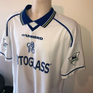 Chelsea Football Shirt Zola 1998 1999 2000 Retro Classic Italy XL Umbro Vintage 2