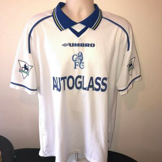 Chelsea Football Shirt Zola 1998 1999 2000 Retro Classic Italy XL Umbro Vintage 3