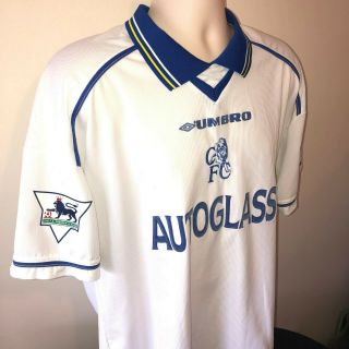 Chelsea Football Shirt Zola 1998 1999 2000 Retro Classic Italy XL Umbro Vintage 4