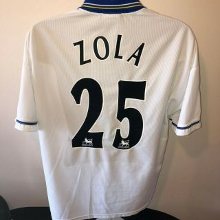 Chelsea Football Shirt Zola 1998 1999 2000 Retro Classic Italy XL Umbro Vintage 6