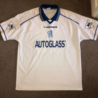 Chelsea Football Shirt Zola 1998 1999 2000 Retro Classic Italy XL Umbro Vintage 7